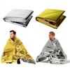 Аварийное одеяло для сохранения тепла, водонепроницаемое и ветрозащитное, подходит для кемпинга на открытом воздухе, пеших походов, выживания, спасения и защиты от солнца