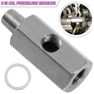 Нержавеющая сталь 1/8" NPT Female к M10 автомобильный датчик давления масла соединительный элемент к 1/8" NPT тройник адаптер турбо аксессуары адаптер