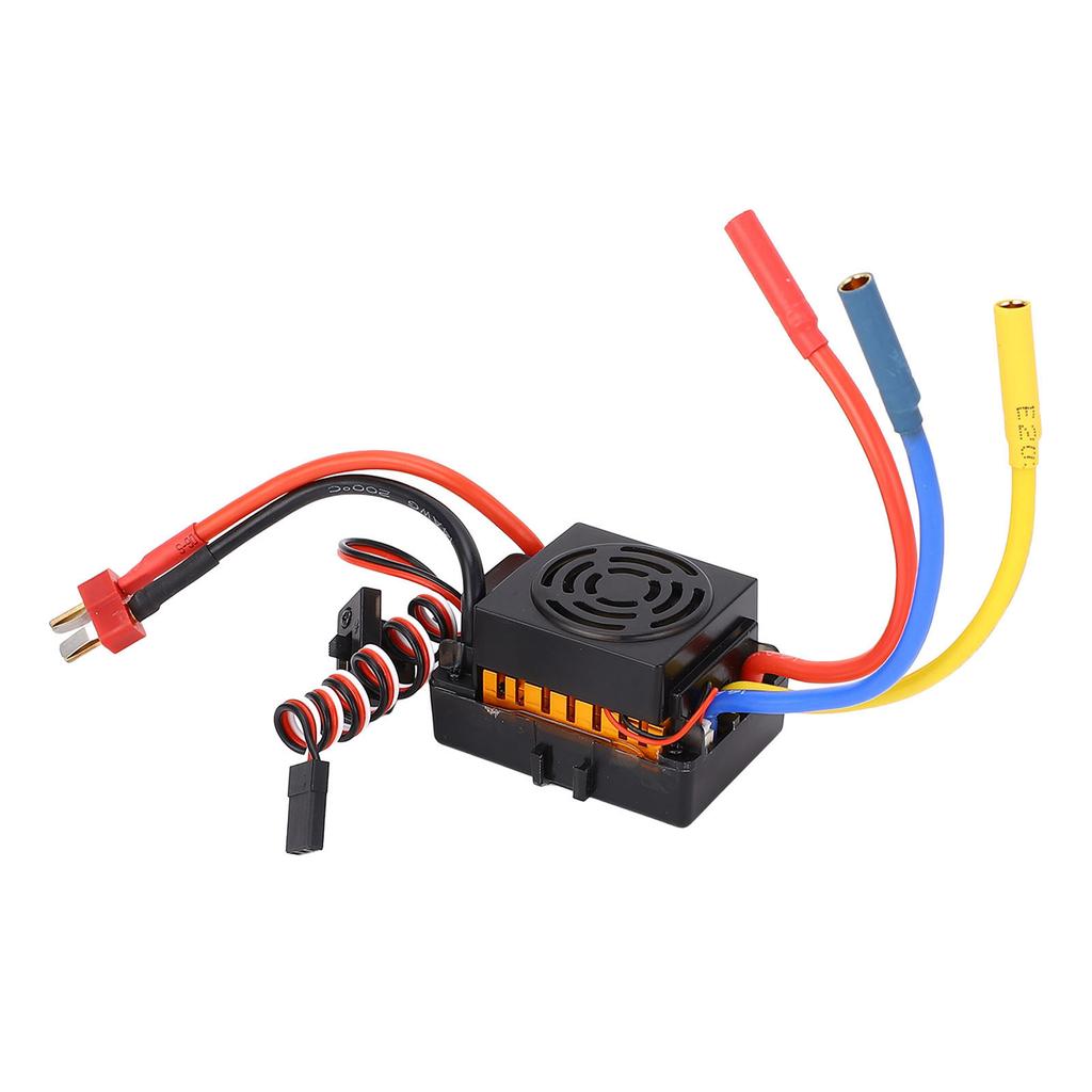 60A Brushless ESC with 5.8V 3A BEC Output Waterproof Electronic Speed Controller for 110 RC Car