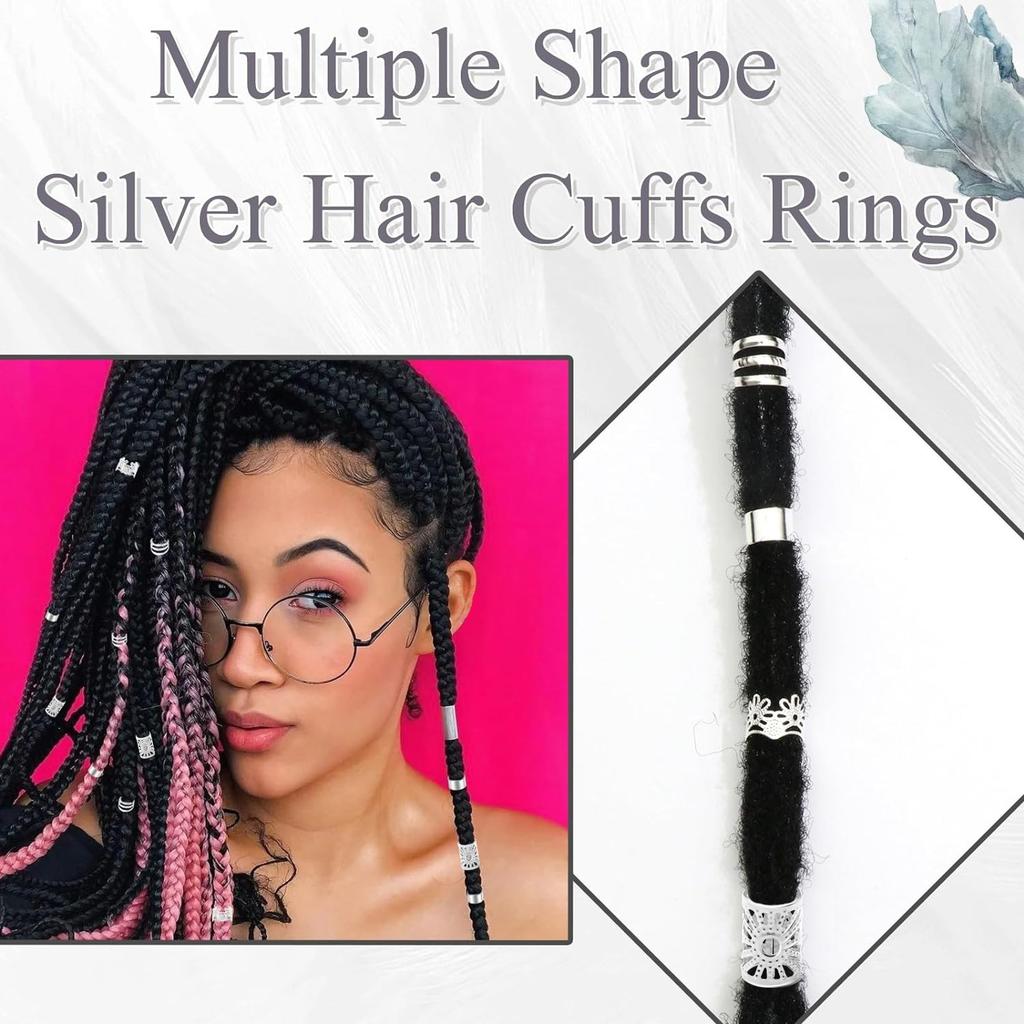 40 pieces, Crown Dirty Braid Hair Rings, Hair extensions, Hairdressing Supplies