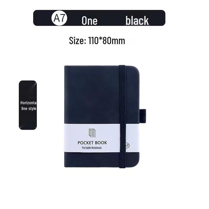 A7 Student Pocket Notebook: Elastic Closure, Portable Journal, Simple Ins Style Diary