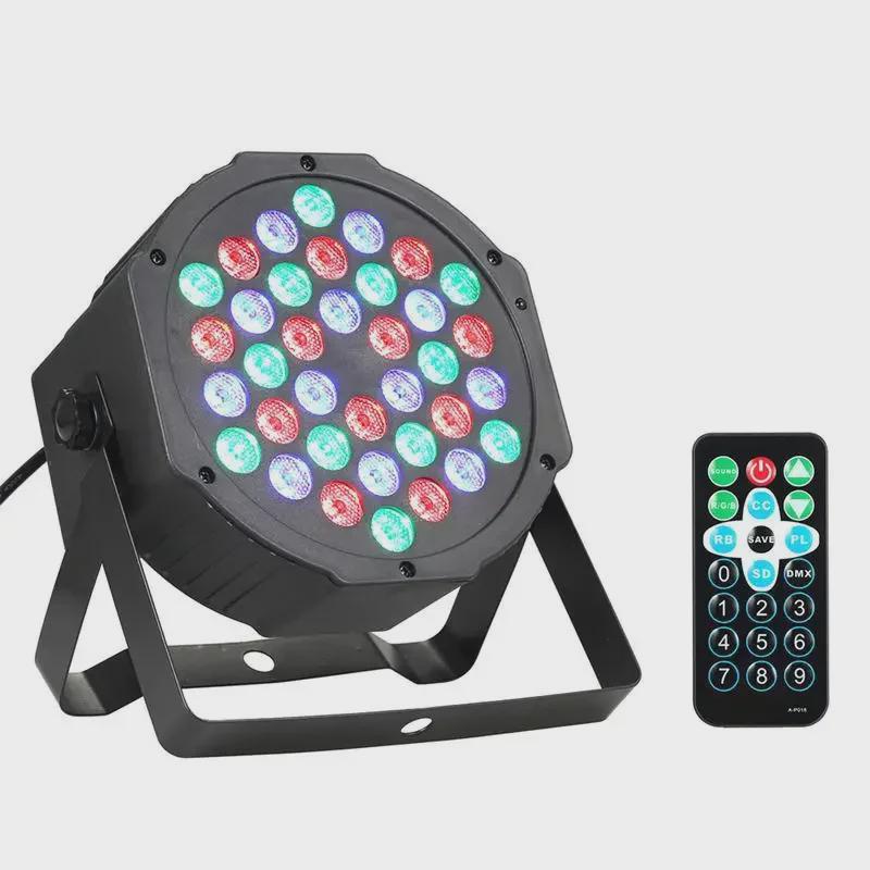 36 LED DMX512 Stage Light – Remote-Controlled Beam & Floodlight for Professional DJ and Background Use