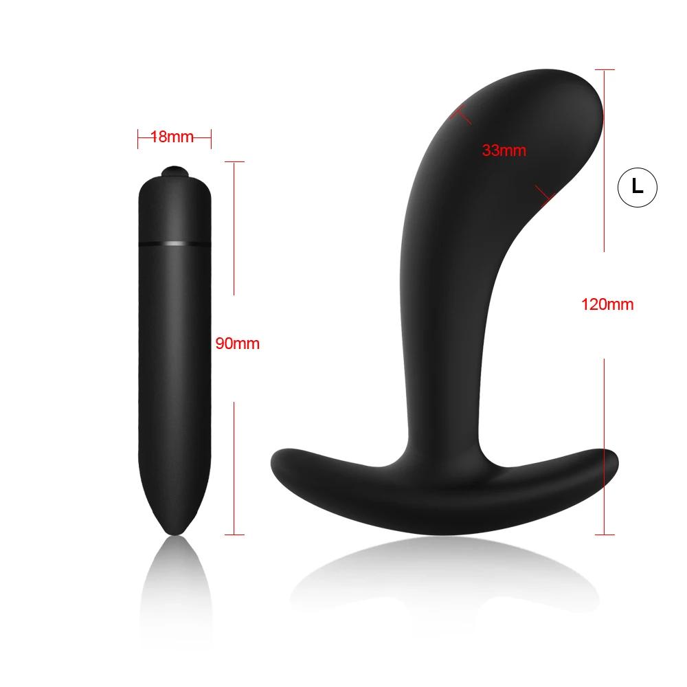 4pcs Beginner Silicone Butt Plug Anal Plug for Men Prostate Massager for Gay Mini Anal Bullet Vibrator Sex Toy for Men Women