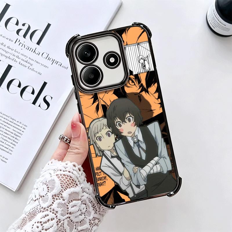 Мягкий чехол для телефона Bungo Stray Dogs для Xiaomi Redmi Note 14 15 Pro Plus 13 12 11S 11T 5G 10 9S 9 С покрытием Противоударный Fundas
