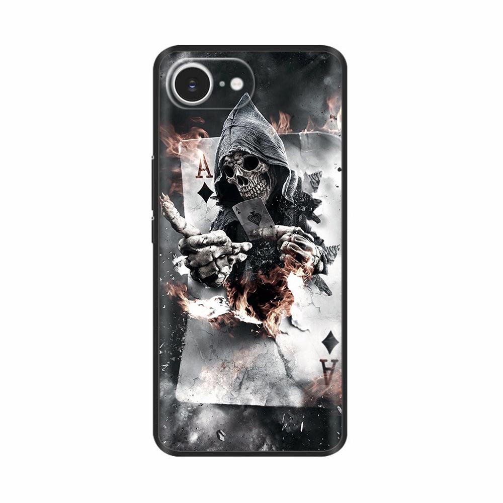 For iPhone 16e Case Black Silicone Painted Case For iPhone 16e Cover TPU Anti-drop Phone Protector Cover For iPhone 16 E Cases