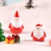 Мини-статуэтка Санта-Клауса из смолы, снеговика, микромодель ландшафта, миниатюрная садовая статуэтка, украшения для дома на Новый год