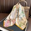 New ink and wash ancient town mulberry silk silk scarf women's silk scarf Hangzhou silk 71 square scarf for mothers and elders