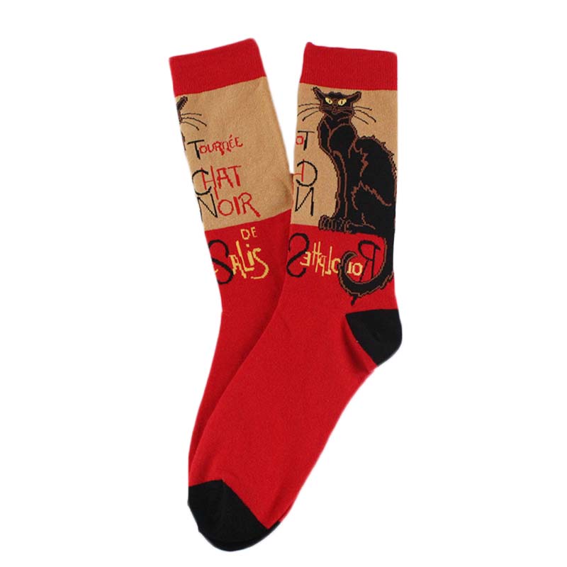 Happy Cool Harajuku Crew мужские носки хип-хоп уличные большие размеры смешные носки мужские скейтборд живопись Calcetines Homme Divertidos Sox