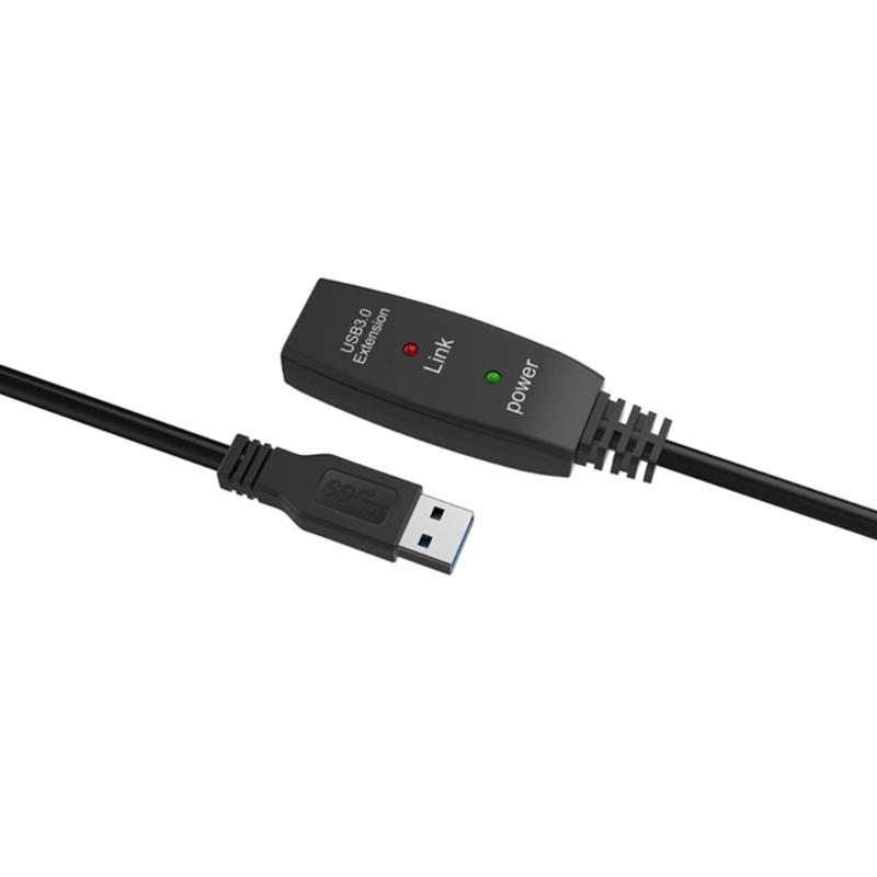 Активный повторитель USB 3.0, удлинительный кабель USB "папа-мама", скорость передачи 5 Гбит/с, кабель данных с усилением сигнала