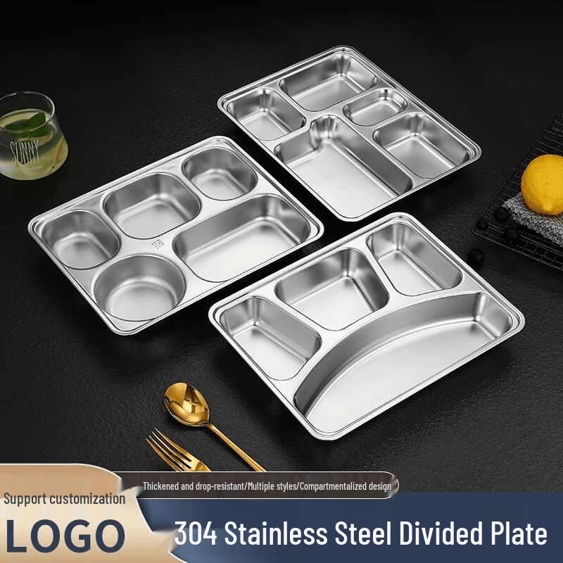 316 Stainless Steel Compartmental Lunch Tray
