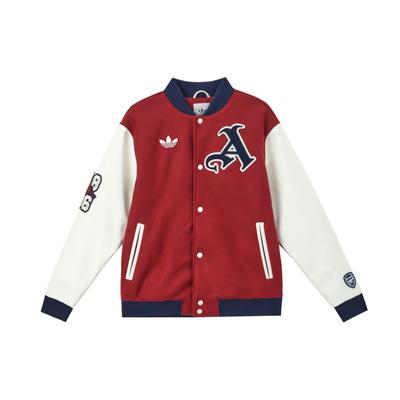 Adidas Оригиналы Футбол Спорт Серия Узор из букв Теплая Удобная Повседневная Хлопковая Куртка Мужская Куртка Элегантный-Фиолетовый JF0560