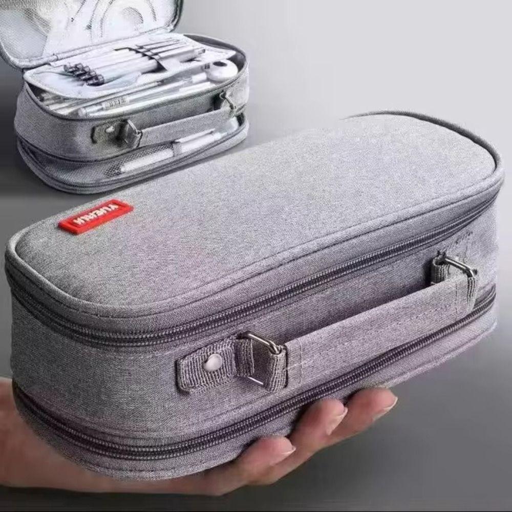 Portable Pen Storage Bag Large Capacity Student Stationery Boxes  School Supplies