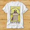 Футболка 230 г/м² 100% хлопок король мусора енот карты Таро культовый фильм ретро винтажная музыка топ футболка 2367