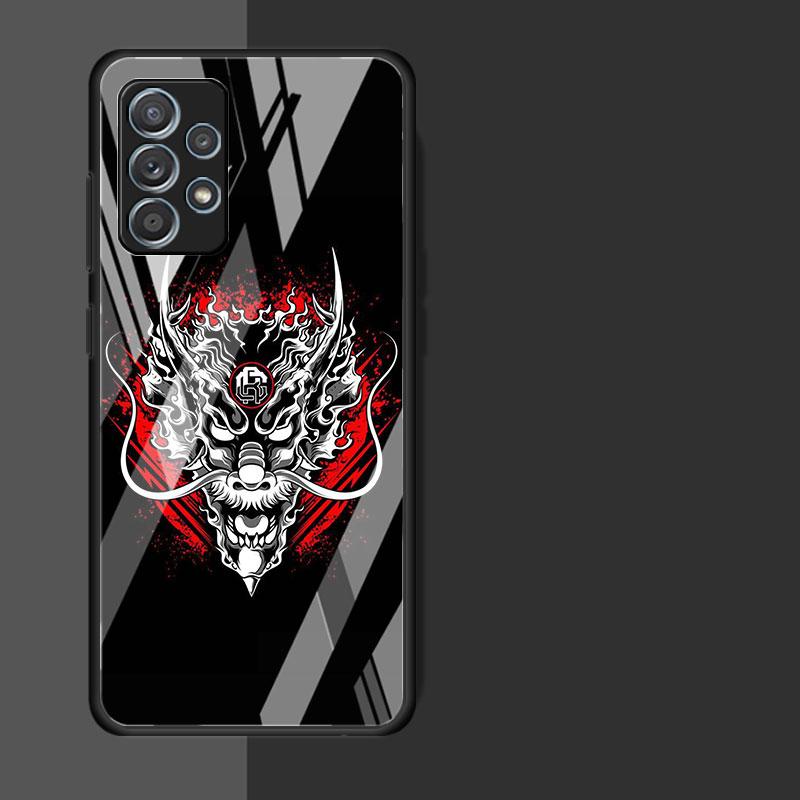 Чехол Dragon Animal Glass для Samsung Galaxy A52 A71 A50 A51 A70 A21s A31 A72 A10 A12 A30 A22 5G Phone Cover