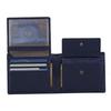 URBAN FOREST James Leather Wallet Combo for Men - классический синий мужской кожаный кошелек, брелок и ручка, комбинированный подарочный набор для мужчин