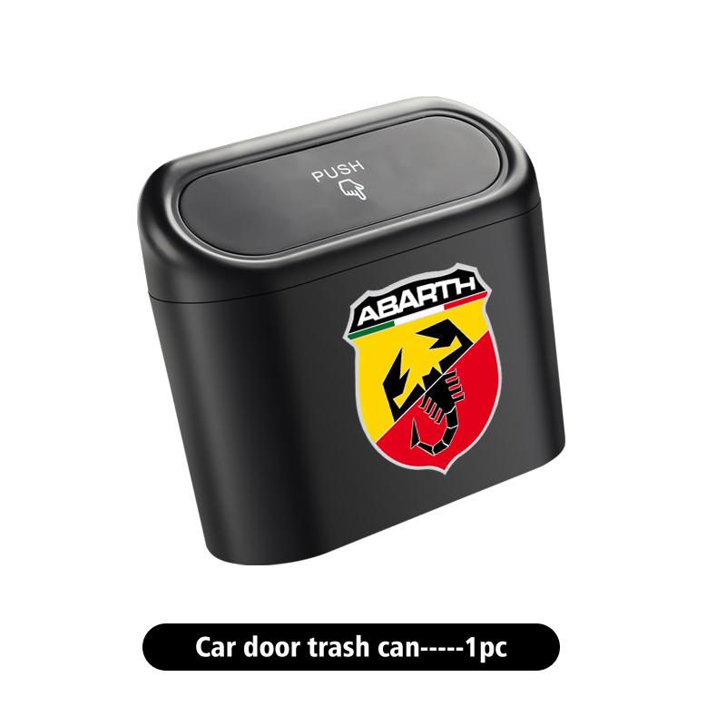 Car Logo Trash Can Hanging Storage Bin Auto Accessories For Abarth FIAT 500 FR Stilo Doblo Tipo Lancia Musa Grande bqtv1