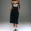 American street personalized tube top design sense digital printing strap short navel vest wholesale