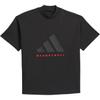 Adidas FW24 The 2025 Collection Chapter 01 Fashion Comfortable Soft Short Sleeve T-Shirt Unisex Tops Black Red IW5644