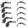 Décoration d'Halloween - AIMOONSA - Chauves-souris suspendues - 10 pièces - 5 grandes/5 petites - TPR souple noir