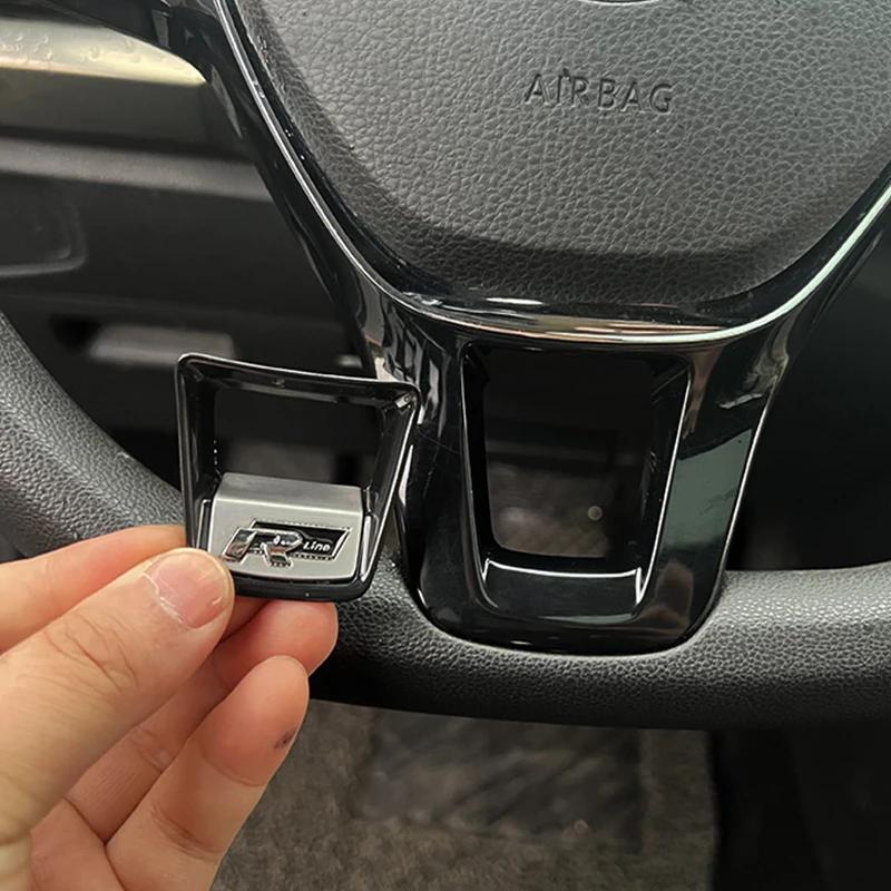 Для VW Volkswagen Jetta MK5 Golf Rline R Логотип Наклейка на Руль Автомобиля Аксессуары Для Volkswagen Polo GTI Golf Passat