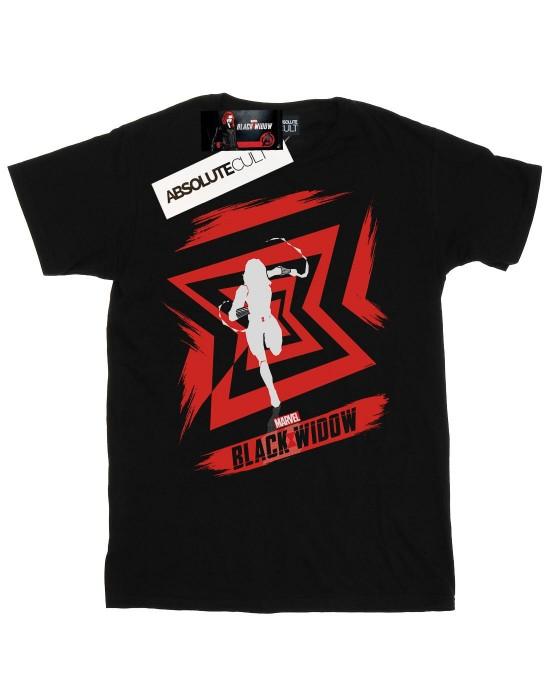 Marvel Женская/Дамская хлопковая футболка-бойфренд с иконкой фильма «Черная вдова»
