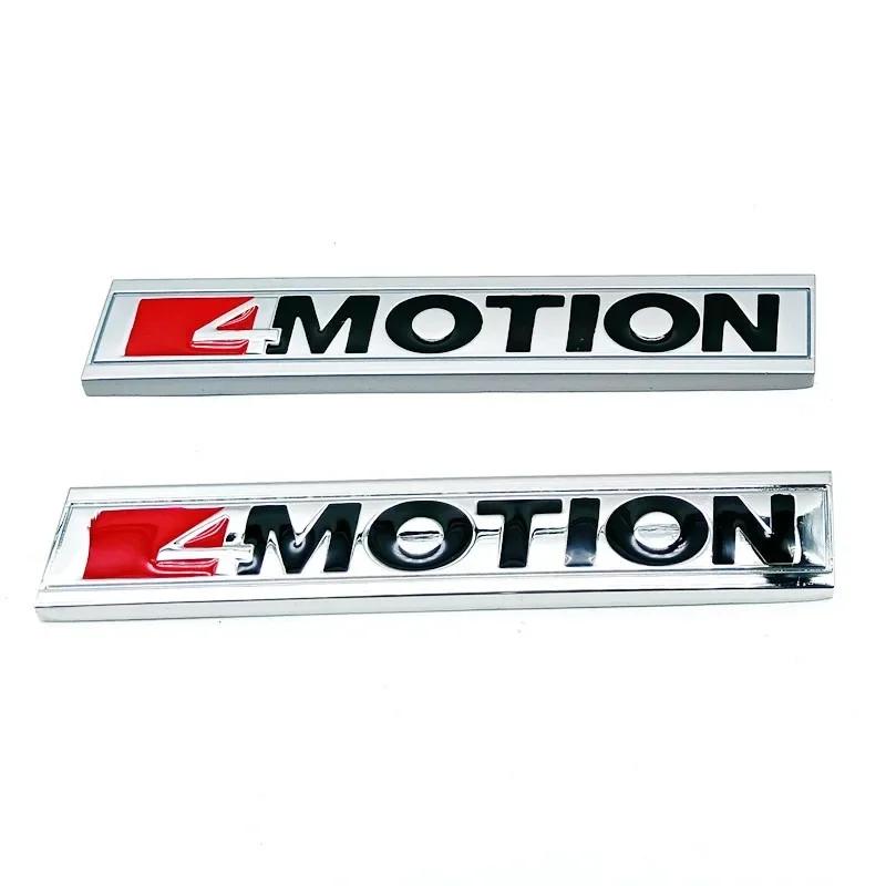 AABIM1 1Pcs 3D Metal 4 MOTION Logo Car Rear Trunk Emblem Badge Sticker Accessories For Volkswagen GOLF Polo Tiguan Jetta Magotan Passat