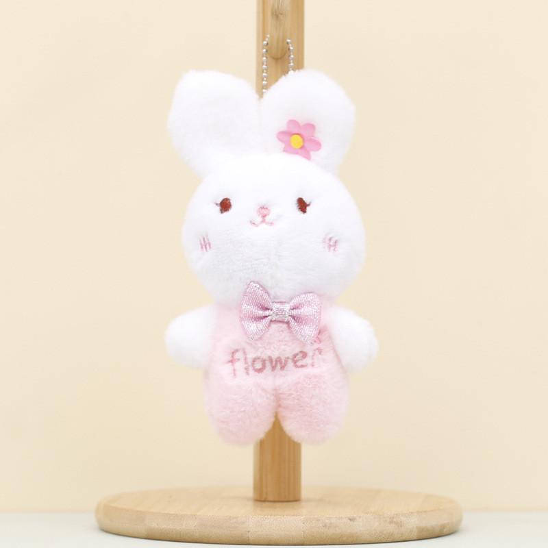 Adorable Bunny Keychain Plush Toy Soft Stuffed Animal Doll For Kids And Adults