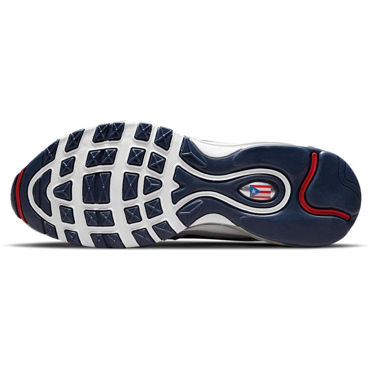 Nike Кроссовки унисекс Air Max 97 OG SP Puerto Rico Silver Metallic-Silver Varsity-Red DH2319-001