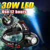 Ultra Powerful LED Headlamp Super Bright Rechargeable Head Flashlight Zoomable Headlight Outdoor Fishing Hunting Head Light