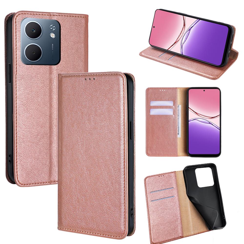 For Oppo A5x 5G Case Wallet PU Leather Magnetic Auto-Absorbed Phone Cover
