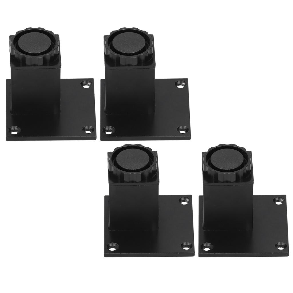 4Pcs Set Furniture Leg Adjustable Height Aluminum Alloy Square Support for Sofa Cabinet60mm