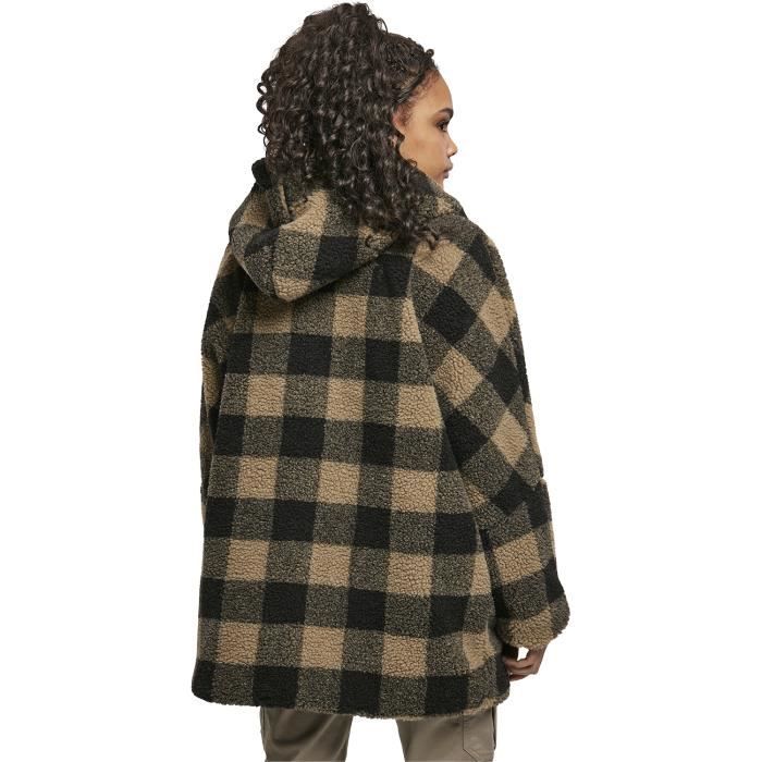 Urban Classics Veste Oversize À Capuche Sherpa Femme Veste Mi-saison Marron