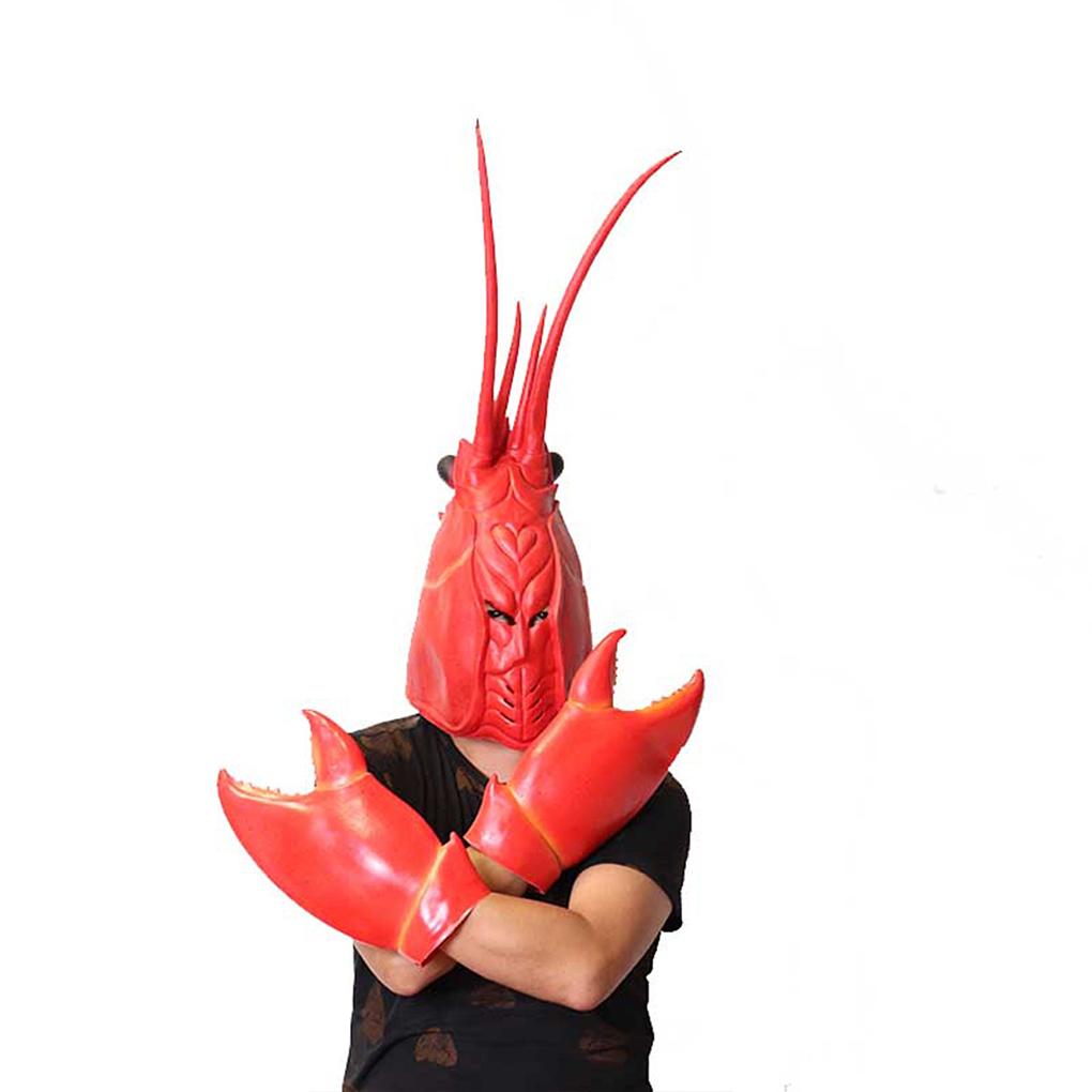 Funny Lobster Theme Mask Stand Out At Cosplay Party Halloween Latex Funyny Gift Lobster Mask