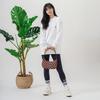 New MLB Sweatshirts Unisex Ivory White 3AMTB0124-50IVS