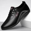 Leather Shoes Men's Spring New Casual Leather Shoes Business Dress Light Soft Sole Comfortable Doudou Shoes Men
