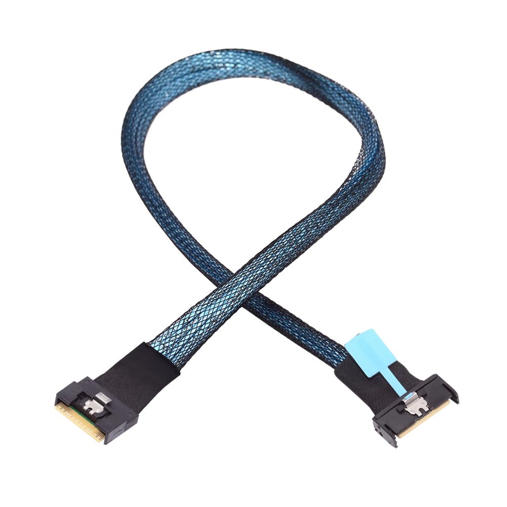 Xiwai MCIO SAS Папа к Slimline 8i Папа Мини Cool Edge IO Удлинитель Ножки SFF-8654 4.0 74-контактный PCI-E 74-контактный PCI-E 5.0 Кабель, 1.15