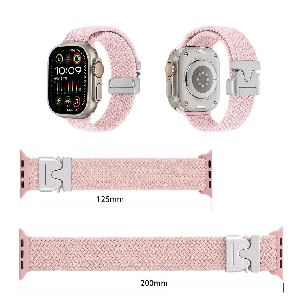 Плетеный ремешок Solo Loop для Apple Watch Ultra 2 49 мм 44 мм 45 мм 46 мм 40 мм 41 мм 42 мм браслет iWatch Series 10 9 SE 8 7 6 5 4