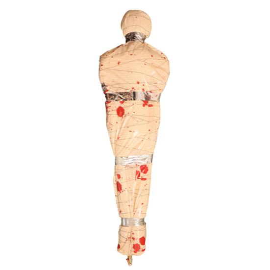 60-дюймовый подвесной труп, реквизит мертвой жертвы, страшный поддельный труп в мешке, надувной подвесной мертвец для Хэллоуина, декор дома с привидениями для помещений и улицы