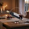 Single Iron Round Wine Rack Freestanding Red Wine Display Rack Modern Wine Bottle Holder  Hotel