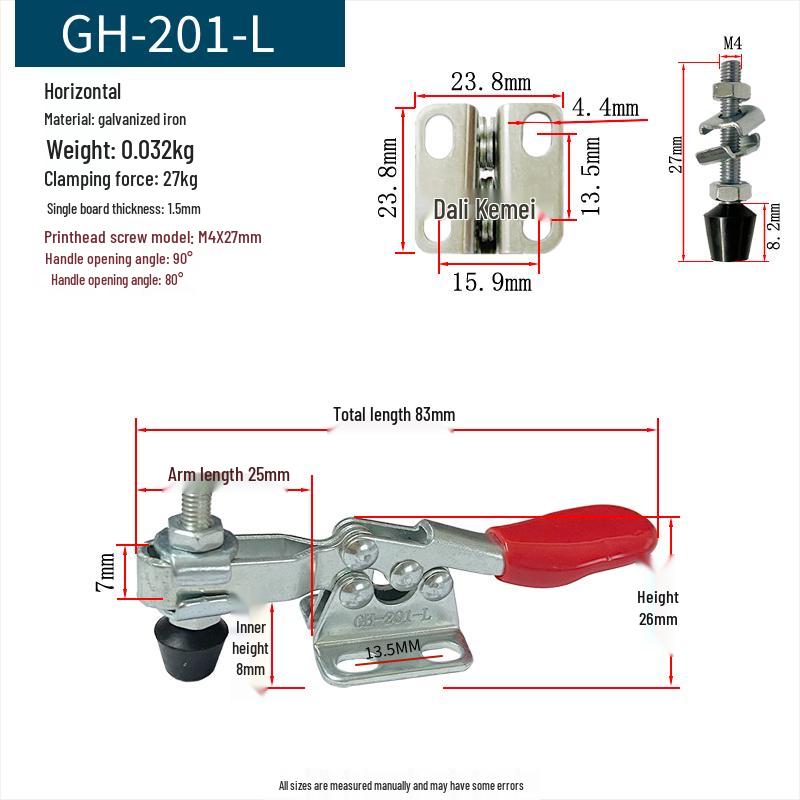 Quick-Release Horizontal Welding Pliers Clamp 301/201/101