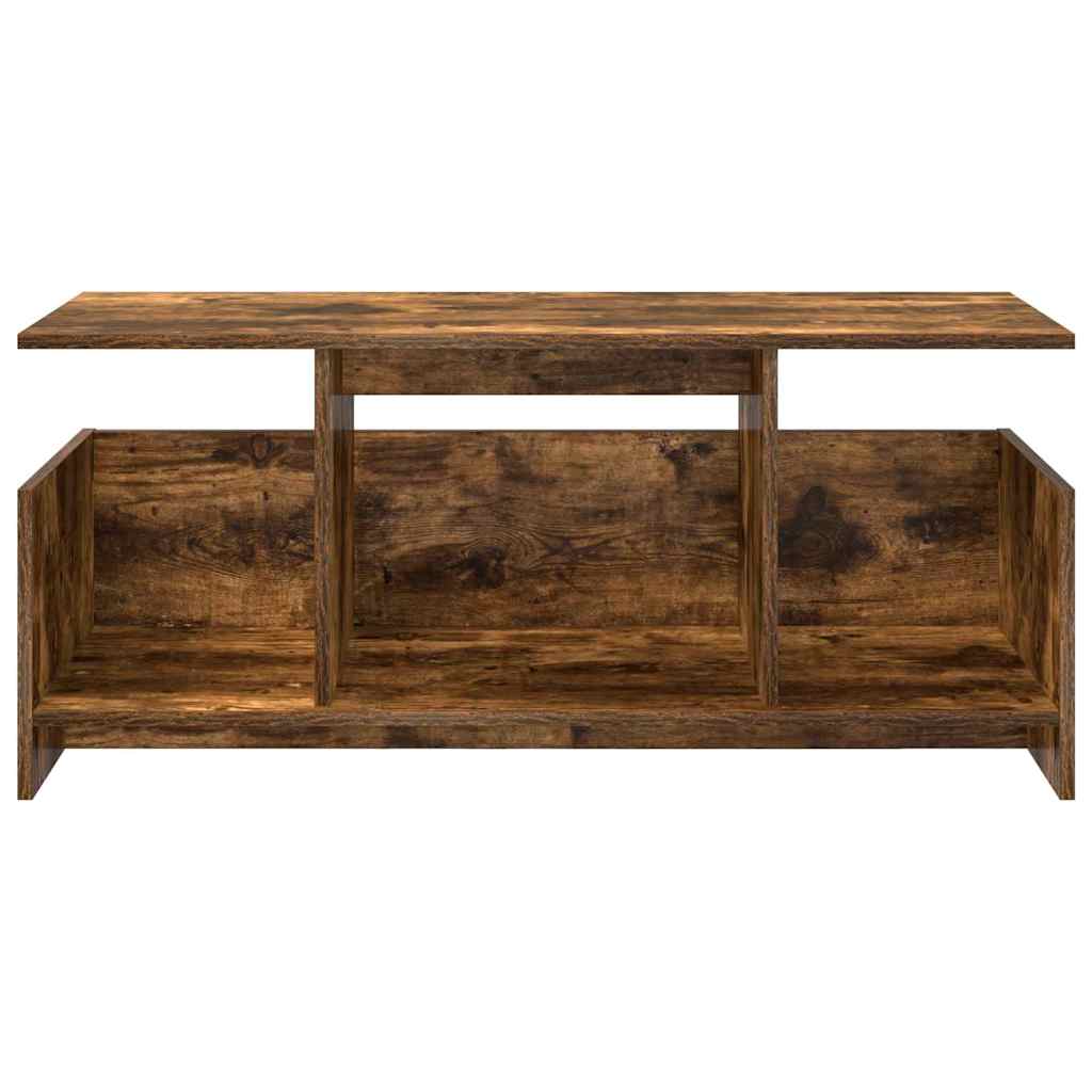 TV Stand Smoked Oak 102 x 35 x 45 cm Particleboard