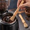 2PCS Long Handle Coffee Grinder Brush Wooden Handle Powder Cleaning Brush  Grinder Cleaning