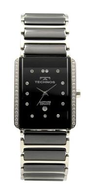 Мужские керамические часы Technos T9C09TB с датой, черные