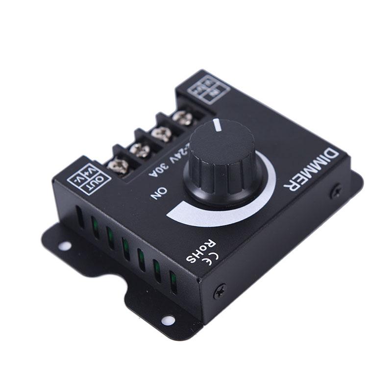 1 шт. DC12V/24V 30A светодиодный переключатель диммер контроллер для светодиодной ленты один цвет черный