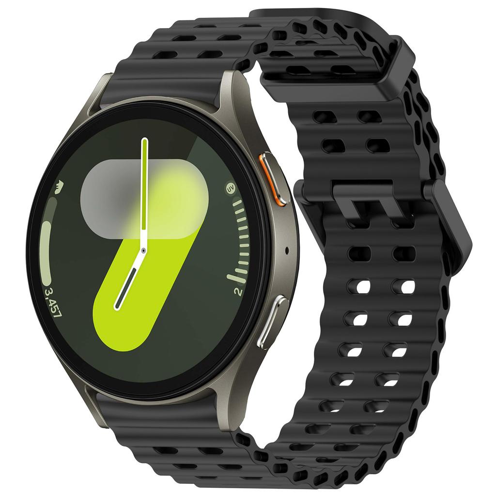 Морской ремешок для Samsung Galaxy Watch 7 FE 5 6 4 Classic 5 pro 40 44 мм Без зазоров Силиконовый браслет correa Galaxy Watch6 watch4 Ремешок