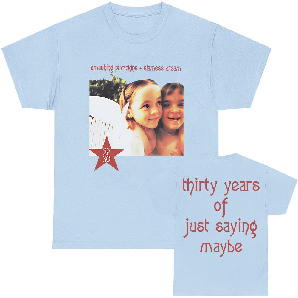 Футболки Siamese Dream 30th Anniversary Футболка с рок-группой The Smashing Pumpkins Летние хлопковые мягкие мужские футболки с графическим принтом