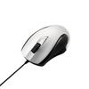 [2010 Model] ELECOM Wired Laser Mouse, 3 Buttons, Ergonomic Design, Silver, M-LY1ULSV