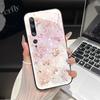 Tempered Glass Hard Phone Case For Xiaomi Mi Note 10 CC9 CC9E 9T 9 SE Lite A3 Redmi K20 Pro Luxury Butterfly Shockproof Cover