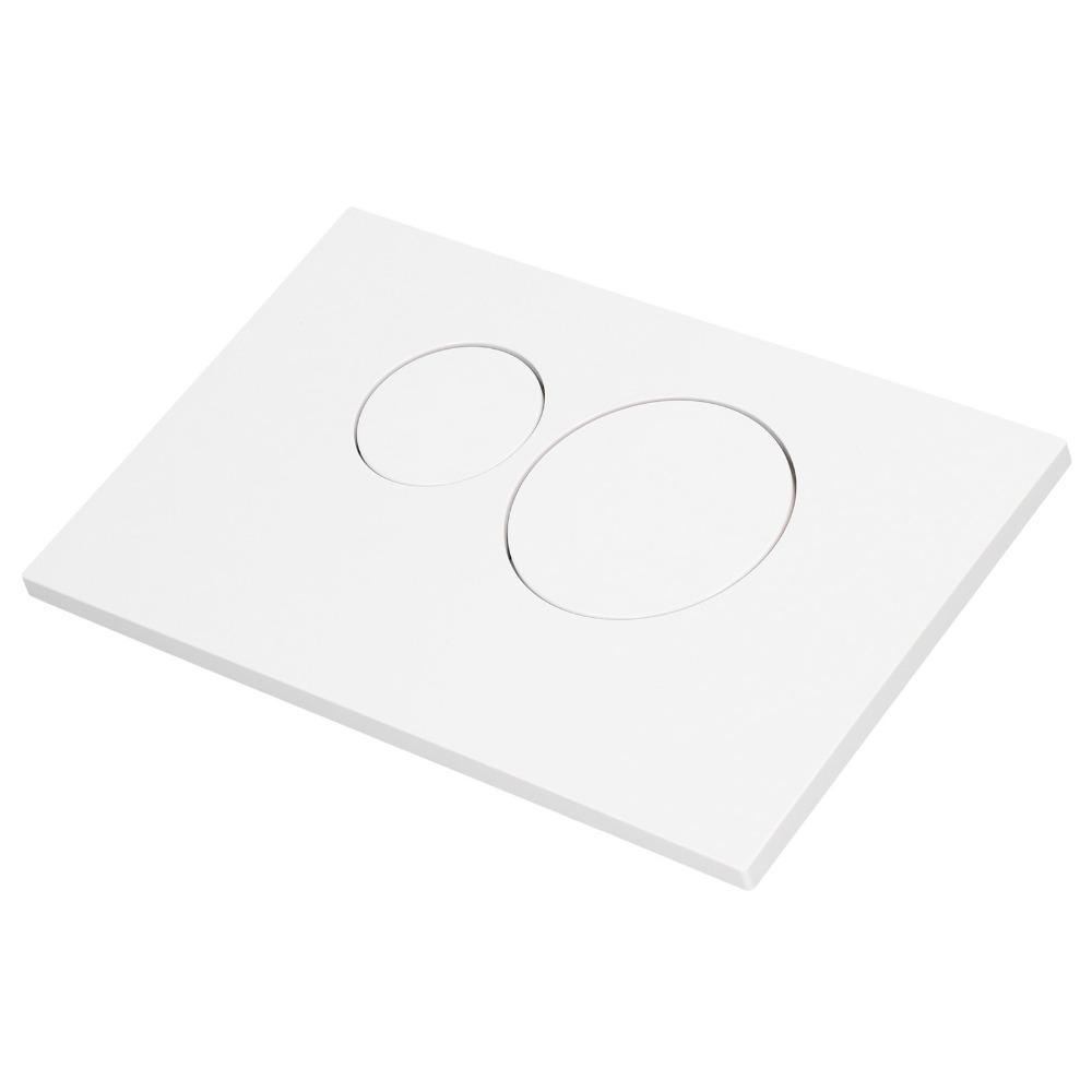 White Dual Flush Panel Wall Mounted Flush Actuator Plate Flush Button Panel For Concealed Cisterns