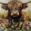 Professional Planning Calendar Highland Cow 2027, 12 Month Wall Hanging Planner with Decorative Desk Large Daily Blocks, Home Office Organizer, Lover